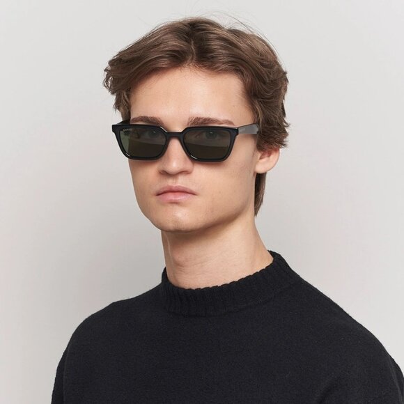 BRAND NEW Gucci GG1539S 001 Black Grey Unisex Rectangle Sunglasses GG 1539S - Picture 10 of 10